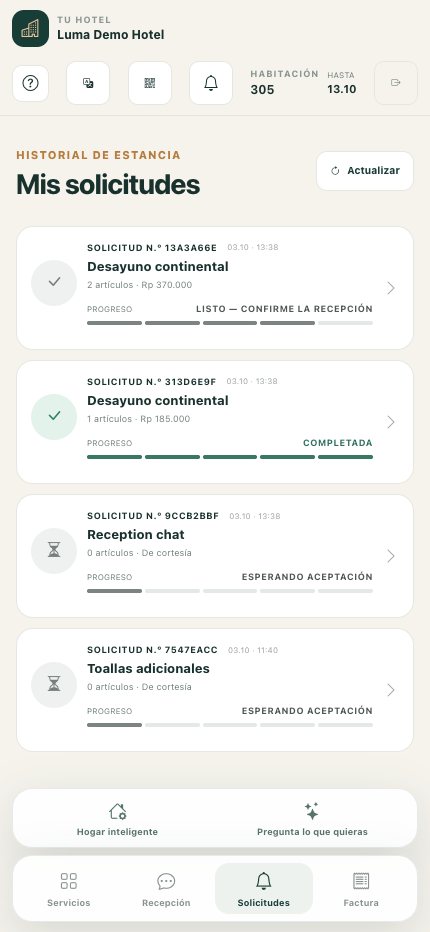 Mis solicitudes en un teléfono: lista de pedidos y estados actuales