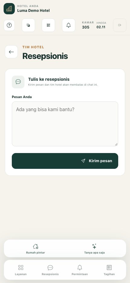 Komunikasi dengan resepsionis: mengirim pertanyaan ke tim hotel